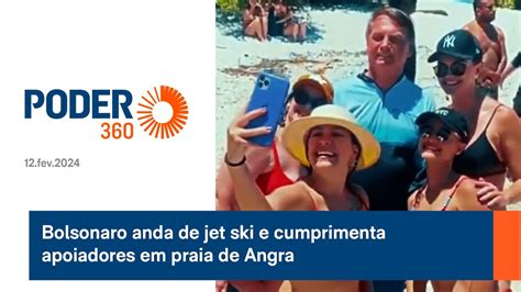 Bolsonaro Anda De Jet Ski E Cumprimenta Apoiadores Em Praia De Angra