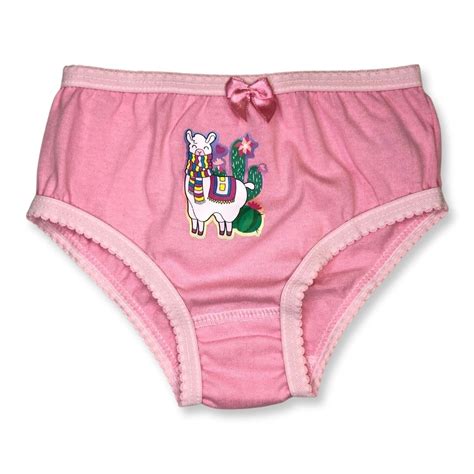 Kit c 3 Calcinha Infantil Desenho Lhama Graça Menina Galé Lingerie Calcinhas sutiãs