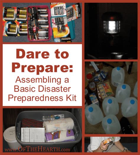 Assembling a Basic Disaster Preparedness Kit