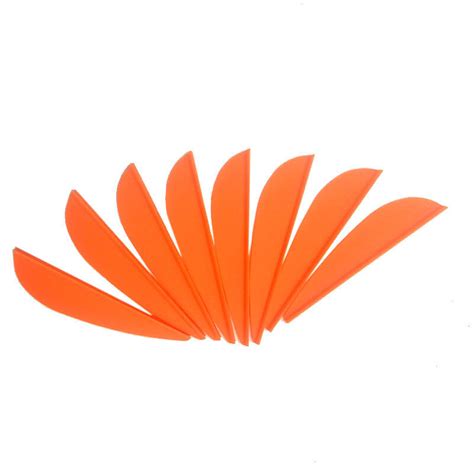 100pcs 2 Archery Arrow Vanes Rubber Feather Fletching Fletches Bow DIY