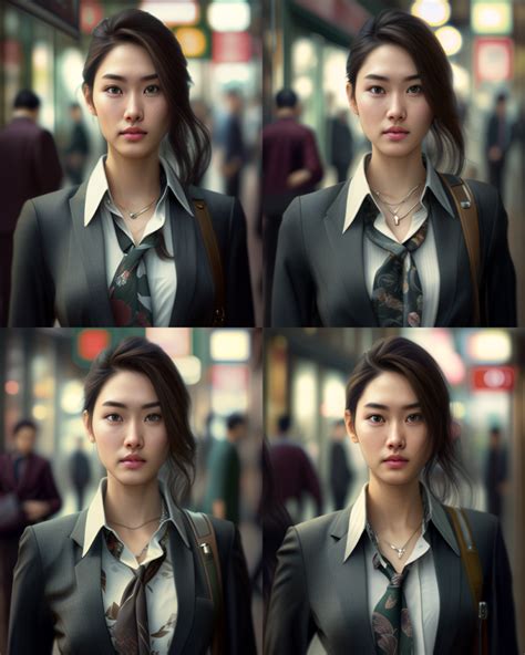 Creating a realistic portrait of a Japanese woman in MidJourney ... 
