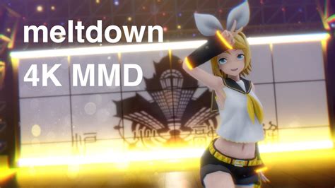 Mmd 鏡音リン 炉心融解 Kagamine Rin Meltdown Youtube