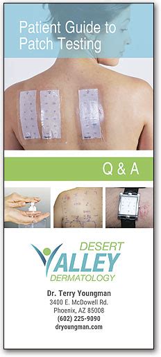 Patient Guide To Patch Testing Brochure Smartpractice Dermatology Allergy