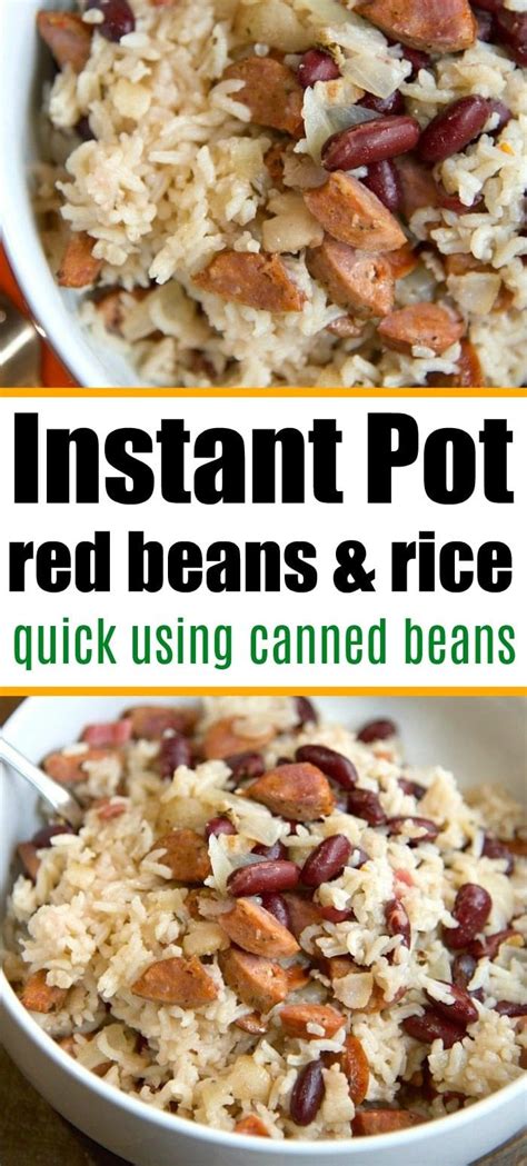 Instant Pot Red Beans And Rice Recipe Ever Really Easy To Make And Cheap Too Great Pressure