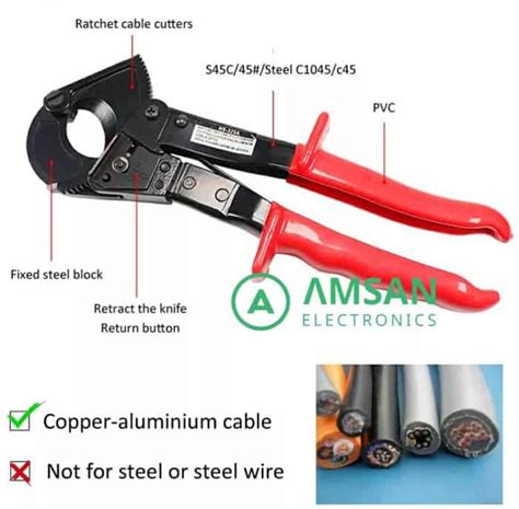 Hs 520a 400mm Cable Cutter Hs 325a Tang Potong Pemotong Kabel 240mm Amsan Electronics