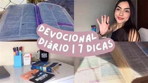 COMO FAZER SEU DEVOCIONAL DIÁRIO 7 DICAS YouTube