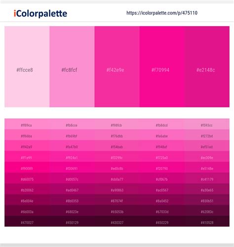 30 Pastel Pink Color Palette | Curated collection of Color Palettes