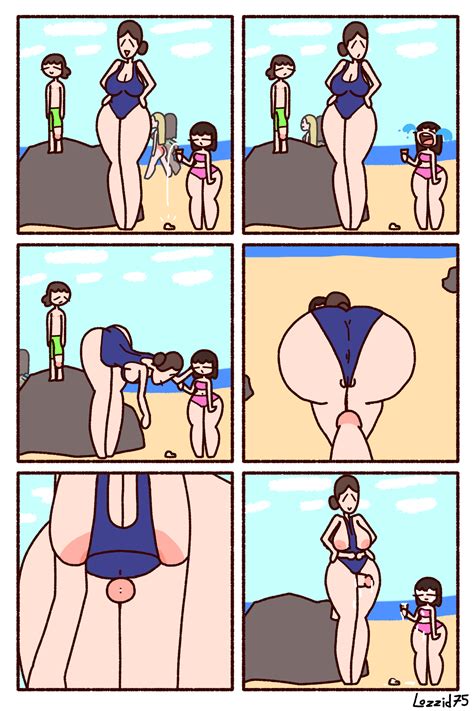 Rule 34 Ass Beach Big Ass Big Breasts Big Penis Bigger Female Clueless Comic Crying Cum