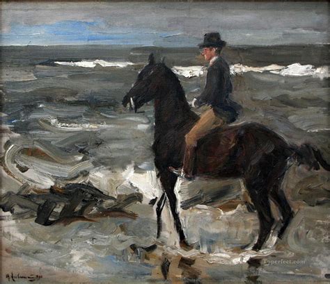 Rider On The Beach 1904 Max Liebermann German Impressionism Painting In