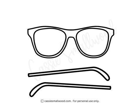 12 Glasses Templates Sunglasses And Eyeglasses Cassie Smallwood