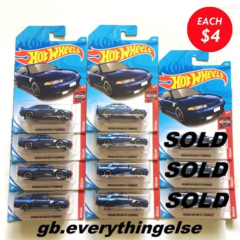 Hot Wheels Mainline Jdm Nissan Skyline Gt R Bnr Bcnr Honda Civic Mazda Rx Nissan Z