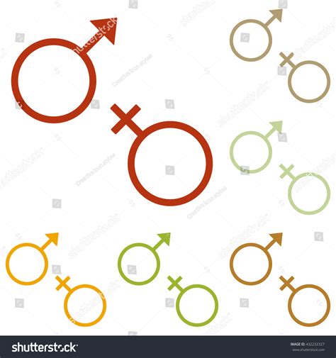 Sex Symbol Sign Stock Vector Royalty Free 432232327 Shutterstock