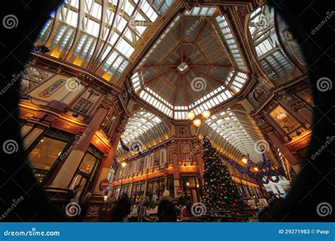 Leadenhall Market at Christmas Editorial Stock Photo - Image of color ...