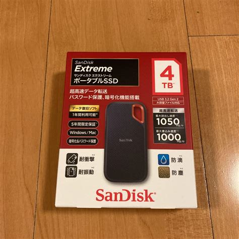 カラー [新品・未開封]sandisk エクストリーム ポータブルssd 2tb サンディス