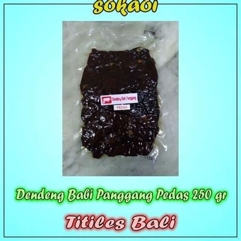 jual dendeng babi panggang pedas titiles daging babi oleh oleh bali
