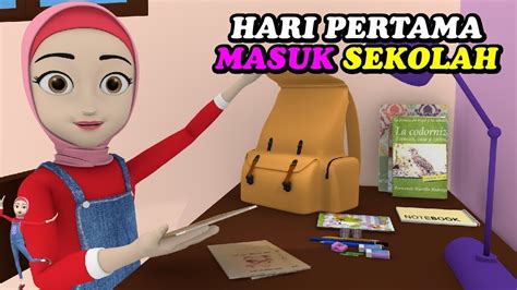 Persiapan Hari Pertama Masuk Sekolah Setelah Liburan Kartun