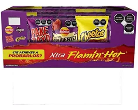 Flamin Hot Surtidos Sabritas Xtra 14 Unidades en venta en Tepotzotlan Estado De México por sólo