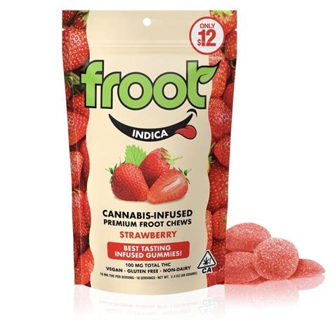 Froot Strawberry Gummies 100mg Froot