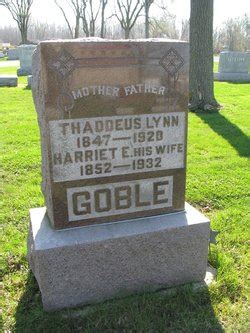 Harriet Elizabeth Manges Goble M Morial Find A Grave