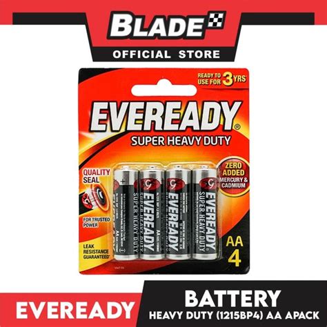 Eveready Battery Super Heavy Duty 1215BP4 AA 4Pack Lazada PH