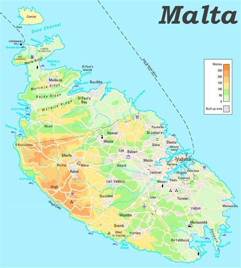 Karte Malta