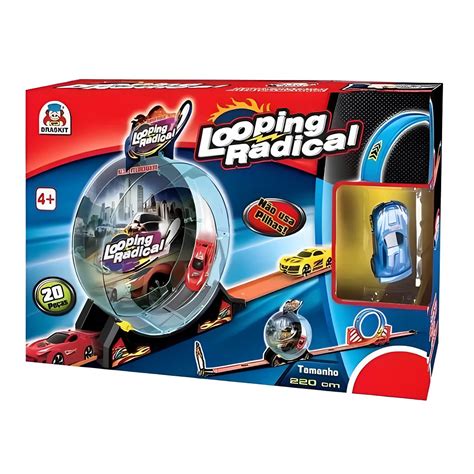 Brinquedo Super Pista De Corrida Radical Rampa 360 Looping Carro