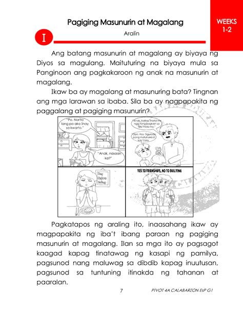 Edukasyon Sa Pagpapakatao 1 Module Quarter 3 Grade 1 Modules Hot Sex Picture