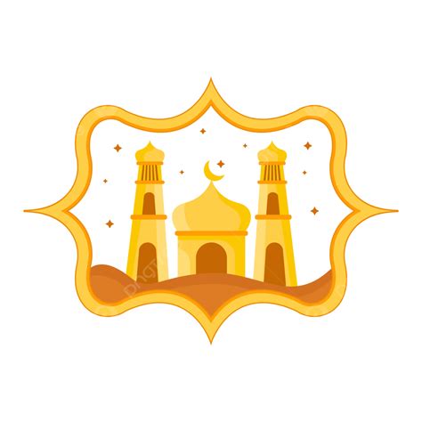 Eid Mubarak Mosque Design Illustration Vector Mosque Illustration