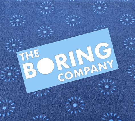 The Boring Company Logo Vinyl Decal in Poppin Holographic or - Etsy