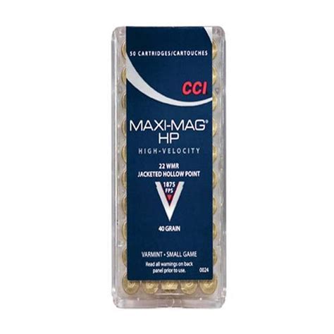 Cci Maxi Mag Wmr Ammunition Rounds Jhp Grains Click Click Boom