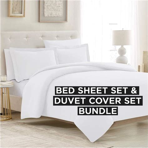 Amazon Mellanni Bed Sheet Set Duvet Cover Set Bundle Save