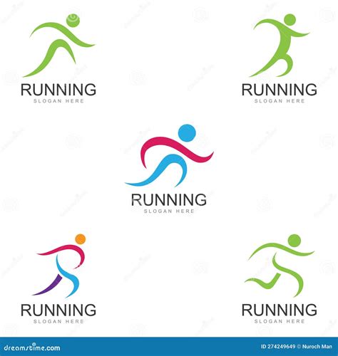 Running Human Logo Design Marathon Logo Template Running Club Or Sports