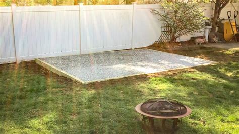 Building A Gravel Patio