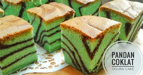 Resep Pandan Coklat Ogura Cake Oleh Rose Shanty Cookpad