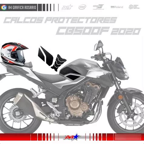 Honda Cb500 F 2020 Calcos Protectores Tanque Vinilo Carbono