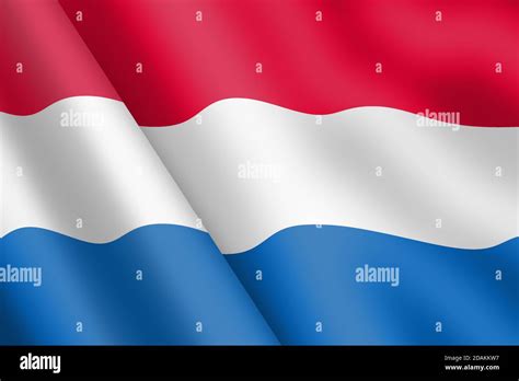 Netherlands Waving Flag D Illustration Wind Ripple Stock Photo Alamy