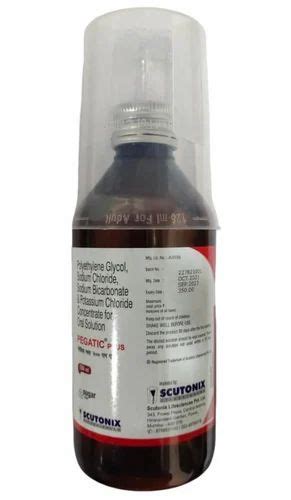 Pegatic Plus Syrup Polyethylene Glycol 3350 Oral Solution Packaging