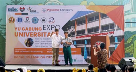 sma labschool upi bandung gelar expo universitas gandeng universitas