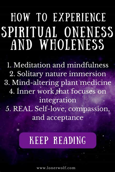 What Is Spiritual Oneness Or Wholeness ⋆ Lonerwolf