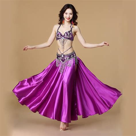 Cheap Belly Dance Costume Indian Dance Pcs Bra Belt Skirt Sexy Dancing