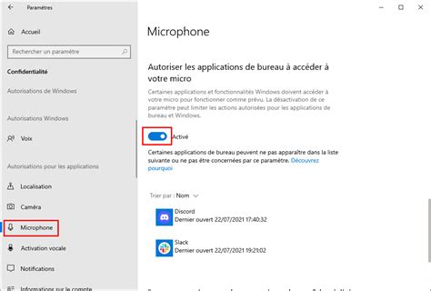 Windows Autoriser Des Applications Acc Der Au Microphone Le