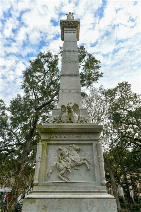 General Casimir Pulaski Memorial - Savannah, GA 25462241 Stock Photo at