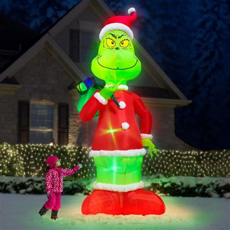 The 19' Inflatable Grinch Lightshow - Hammacher Schlemmer