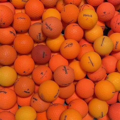 Assorted Brands Matte Orange Mix Pack Premium Used Golf Balls