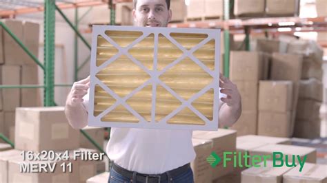 Filterbuy 16x20x4 Merv 11 Pleated Ac Furnace Air Filter Youtube