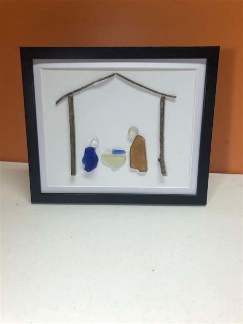 Sea Glass Nativity Scene Etsy