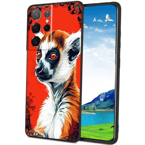 Compatible With Samsung Galaxy S23 Ultra Phone Case Chese Coquerel S Sifaka Case Silicone