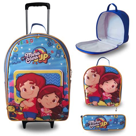 Mochila Maria Clara - Mochila Maria Clara e JP de Rodinha Escolar Infantil Menino Masculina m ...