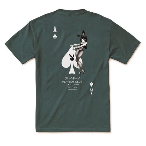 Playboy X Color Bars Monochrome Bunny Ace Of Spades T Shirt