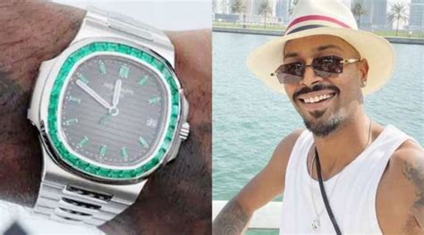 Hardik Pandya Flaunts His Rare Watch That Has Emeralds Embedded On It ...